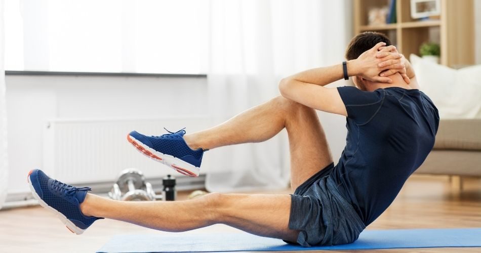 Bicycle Crunches to strengthen the core muscles shred the belly fat for smaller tummy