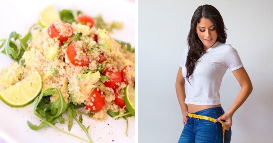Quinoa is a fiber-rich superfood that helps in the removal of extra fat and toxicity from our bodies